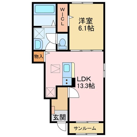 カルムⅡの物件間取画像